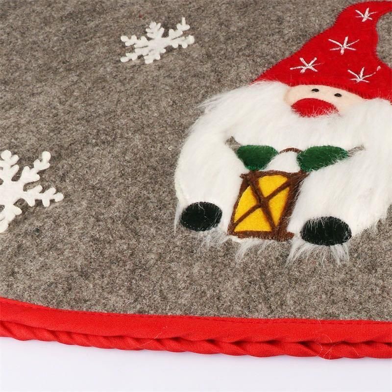 2020 New Foreign Trade Products Santa Claus Tree Skirt Christmas Tree Bottom Decorative Apron Cross Border Hot Sale