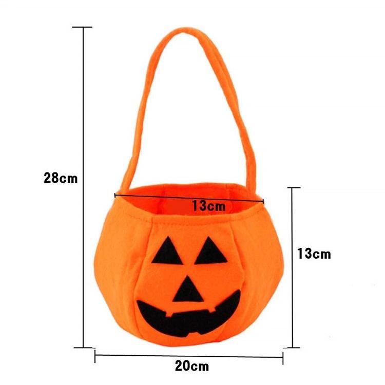 Custom Party Halloween Pumpkin Candy Bucket Bag for Kids