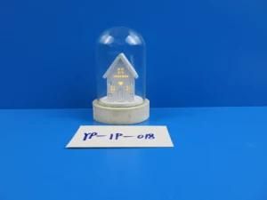 White House Wooden Craft with LED Light for Christmas Decoration