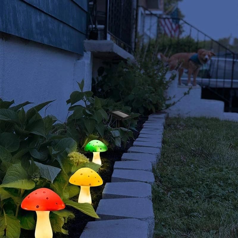 Outdoor Solar Garden Lights, Yard Decorations Solar Mushroom Lights