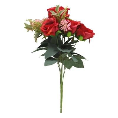 Wedding Bridesmaid Bouquets Artificial Flowers Home Decoration Roses