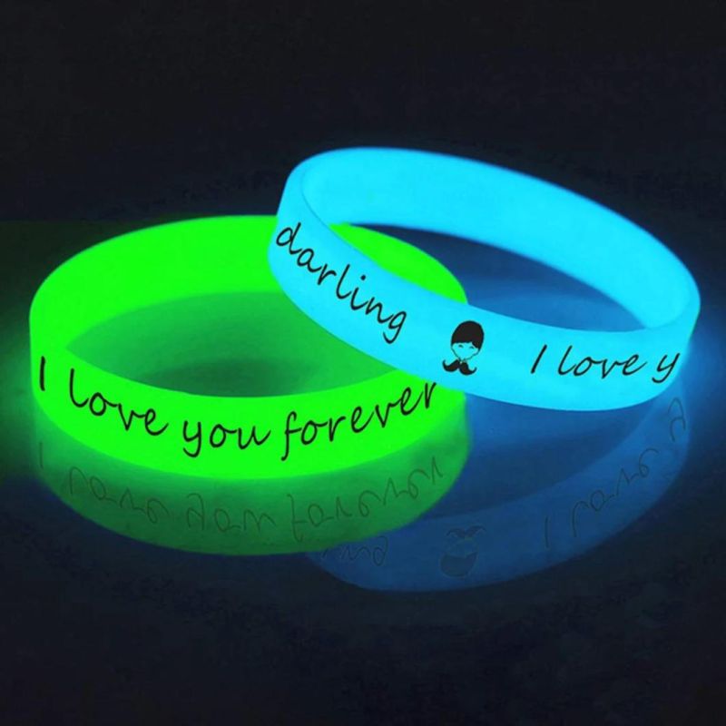 Silicone Bracelets Glow in The Dark Silicone Wristband