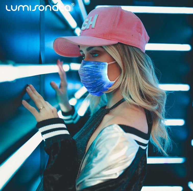 Amazon LED Mask, 2020 LED Face Mask Manufacturer, Fashion USB Reusable LED Masks