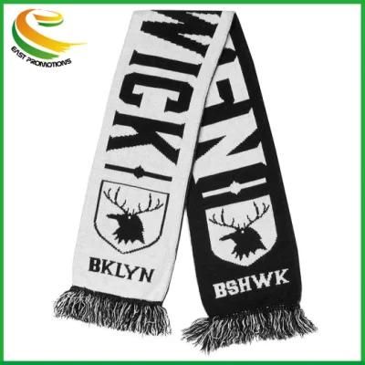 100% Acrylic Knitted Jacquard Soccer Football Scarf