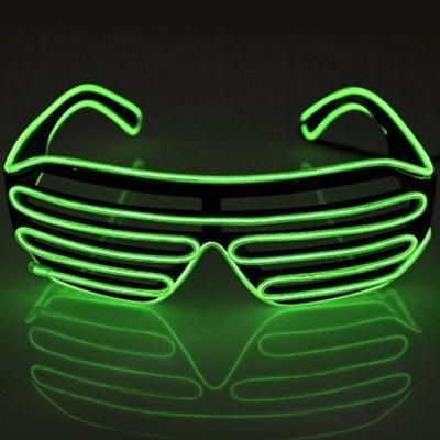 Gift Colorful LED Neon Glowing Light EL Wire Party Glasses