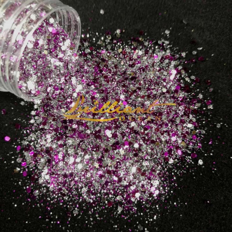 Eco-Friendly Pet Fantastic Mixed Glitter Powder for Festival and DIY