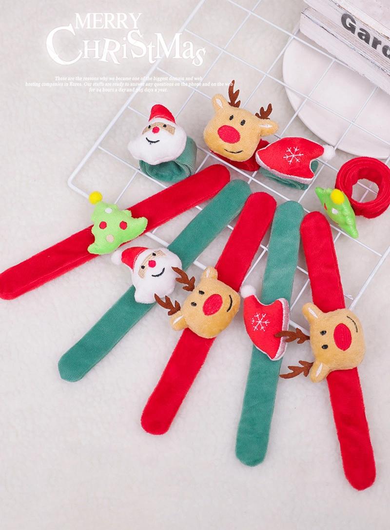 Christmas Decoration 24*3 Non Woven Alloy Clap Ring Children Slap Bracelet