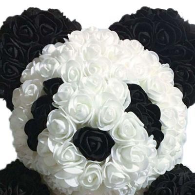 Hot Sales Different Sizes Available Artificial Flower Cute Animal Panda Valentines Day Gift Artificial Flower Rose Panda