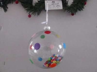Economic Christmas Glass Ball with Dots