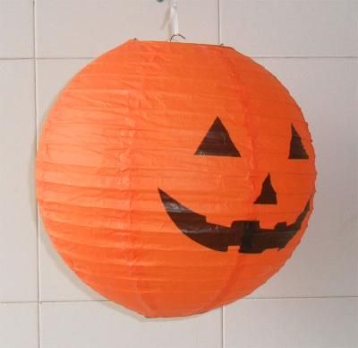 Paper Lanterns Halloween Pumpkin Hanging Paper Lantern for Indoor and Outdoor Decoration