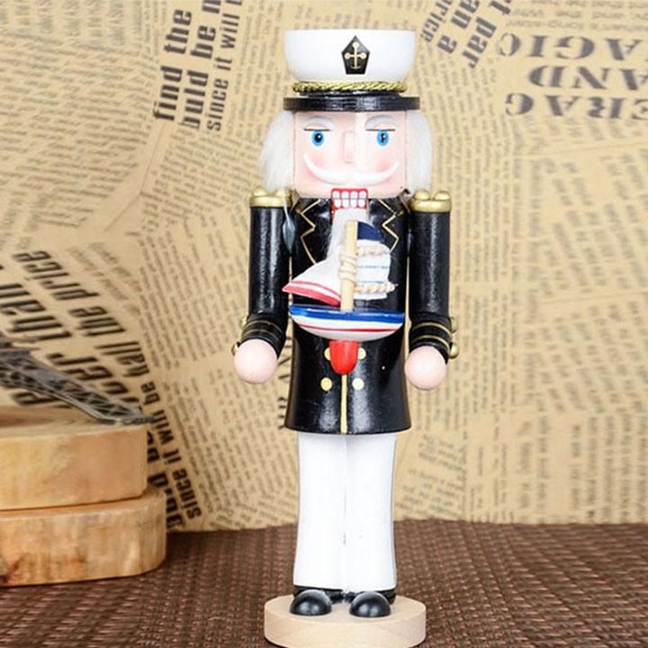 Wooden Crafts Christmas Decoration Life Size Nutcracker Statue for Children