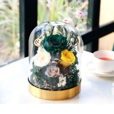 Wholesale Roses Preserved Long Lasting in Glass Dome with Box