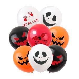 25PCS Theme Halloween Latex Balloon Party Decorations Air Globos Supplies