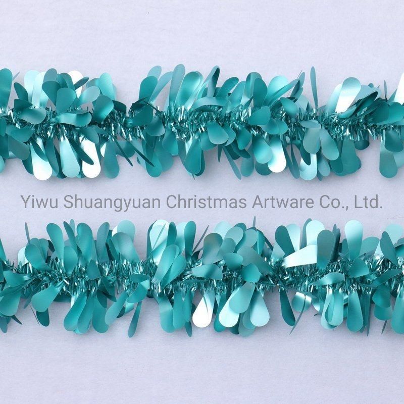 Christmas Pet Tinsel Artificial Rattan Colorful Shiny Sparkly Ceiling for Holiday Wedding Party Decoration Supplies Hook Ornament Craft Gifts