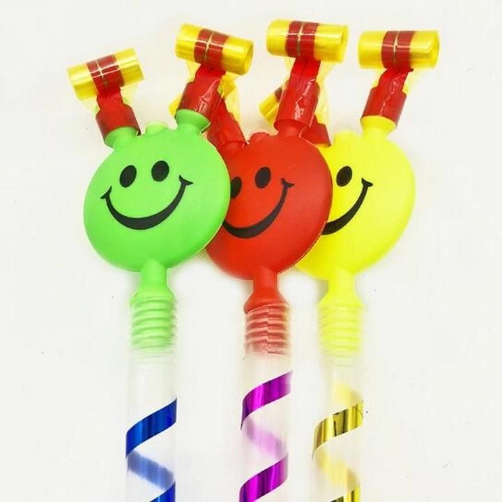 Children′s Toy Long Pole Smiley Face Party Whistle