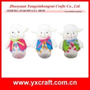 Easter Decoration (ZY14C957-1-2-3 20CM) Sheep Bottle for Easter Decoration