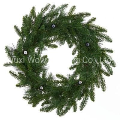Mixed Pine Candle Wreath