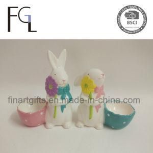 Ceramic Easter Bunny Egg Holder