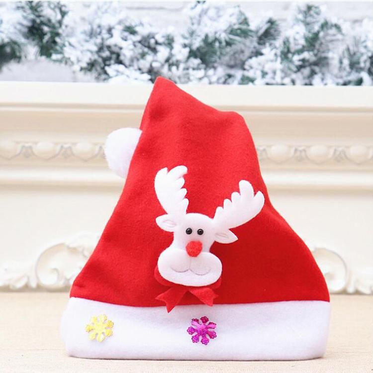 Christmas Hat Hat Santa Hat Wholesale Customized Logo Non Woven Christmas Santa Hat