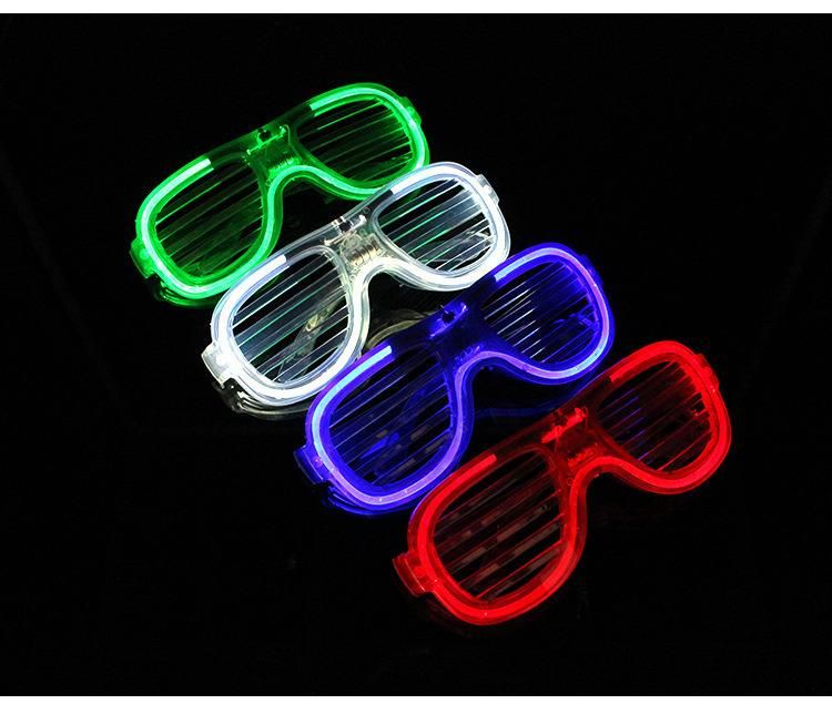 Gift Colorful LED Neon Glowing Light EL Wire Party Glasses