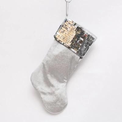 High Quality Luxury Style Us Market Trend Long Tube Christmas Gift Stocking