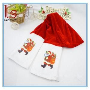 Factory Direct Sale Upscale Pleuche Christmas Scarf Santa Claus Scarf Christmas Decorations