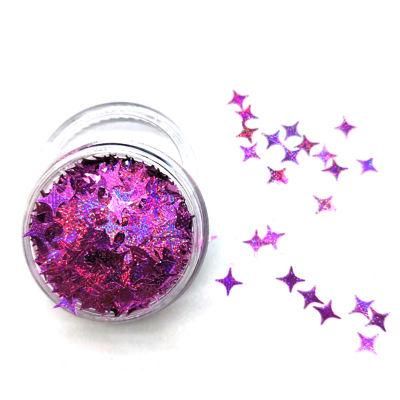 Factory Direct Supply Holographic Rainbow Glitter Powder of Dazzling Silver/Pink/Gold Nail Holographic Cosmetic Grade Glitter