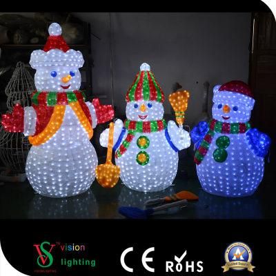 Outdoor LED Light Acrylic Snowman