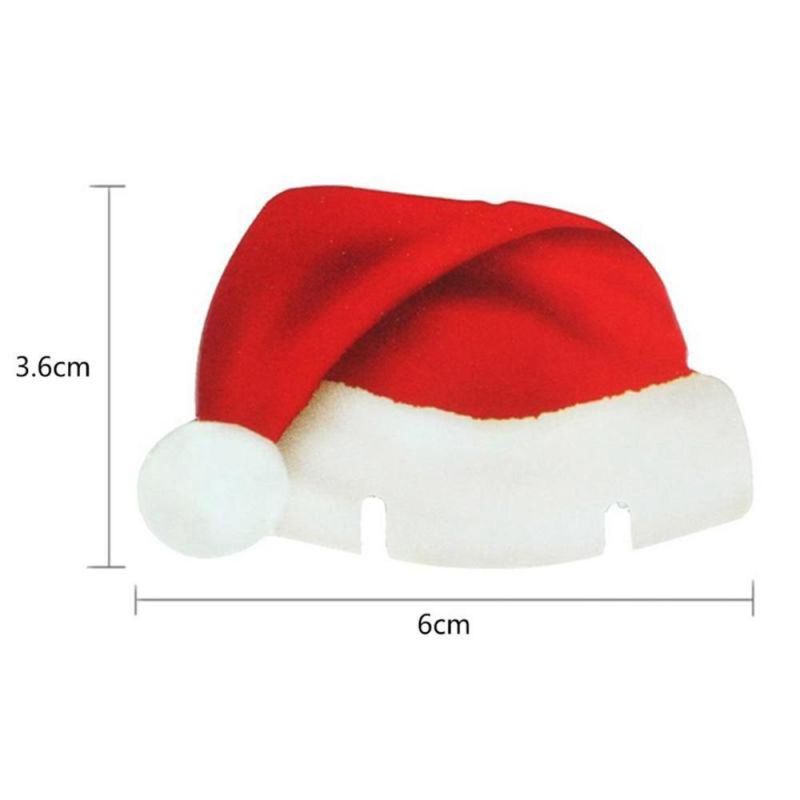 Christmas Decorations Wine Glass Hats Party Holiday Decorations