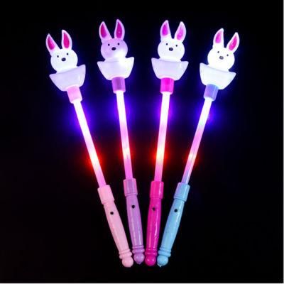 LED Flashing Glow Stick Wand Rabbit Fairy Wand Kids Toy