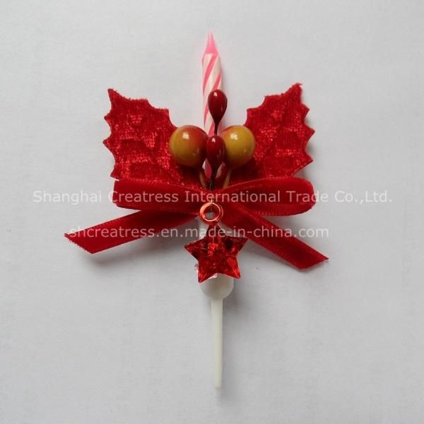 Fancy Christmas Cake Decorative Candle