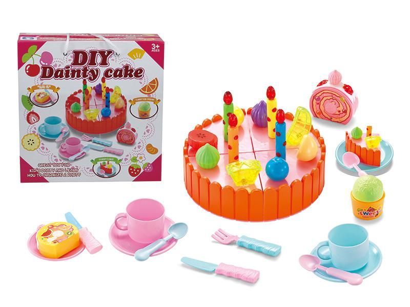 Latest Pretend Play Kitchen Set Toy Emulational DIY Cake Set