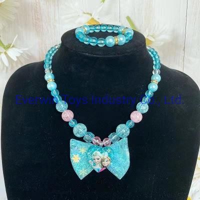 Plastic Toy Party Gift Jewelry Bright Bracelet Necklace for Kids
