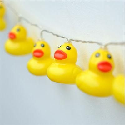 Night Light Lights Decor LED Lamp Kids Bedroom String Duck