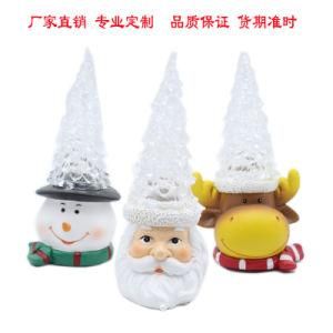 Resin Santa Husband, Children, Christmas Cattle with Solar Factory Direct Selling Gifts