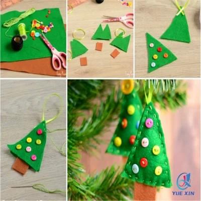 Green Felt Christmas Tree Ornaments