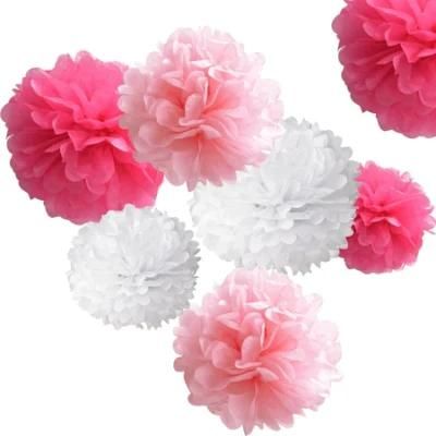 12inch Party Hanging Decoration Wedding Decoration Tissue Paper Paper Flower POM Poms