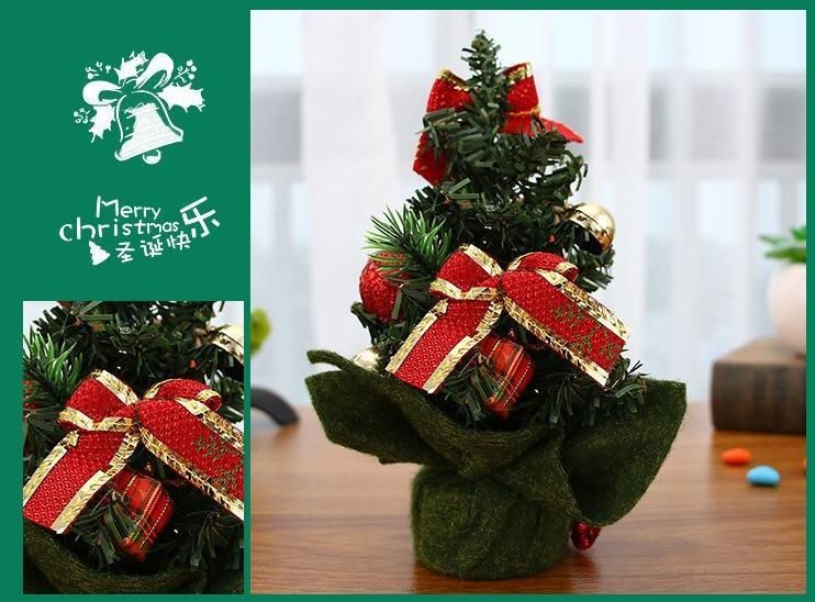 Holiday Gift Desk Decoration Ornaments Mini Christmas Tree Crafts