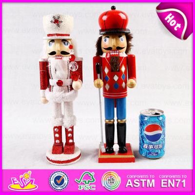 2015 Wooden Children Soldier Nutcracker Doll, Fashion Wooden Doll for Chidren, Wooden Toy Children Doll for Christmas Gift W02A062