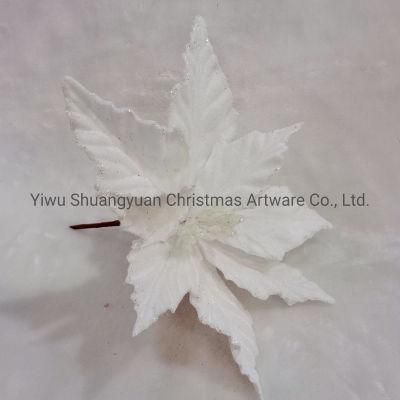 Wholesale White Artifical Christmas Tree Flowers