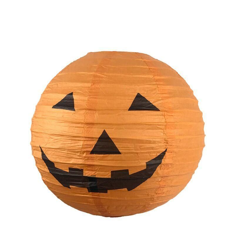 Factory Wholesale Spot 5 Halloween Decorative Pendants Jack - O - Lantern, Skeleton Spider Bat Paper Lanterns