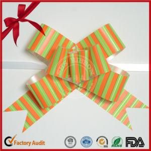 Custom Striped PP Gift Butterfly Pull Bow