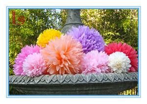 Multi-Colors Tissue Paper Craft POM Poms Flowers Wedding Party Decorations
