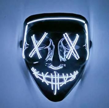 Hot Sell LED Halloween Party Luminous Facemask for Halloween