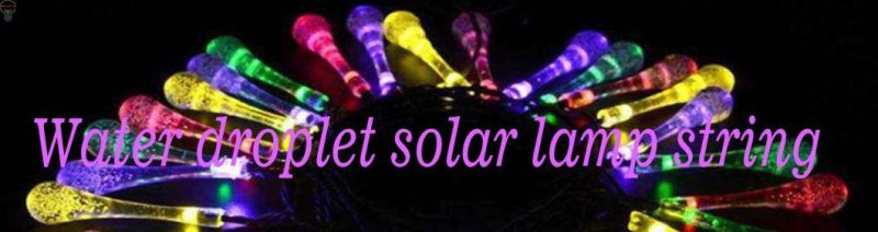 Drip Solar Strings Lights Water Droplets String Lights Outdoor Decoration