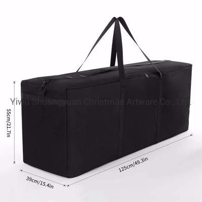 Heavy Duty Black Portable Oxford Fabric Christmas Tree Storage Bag