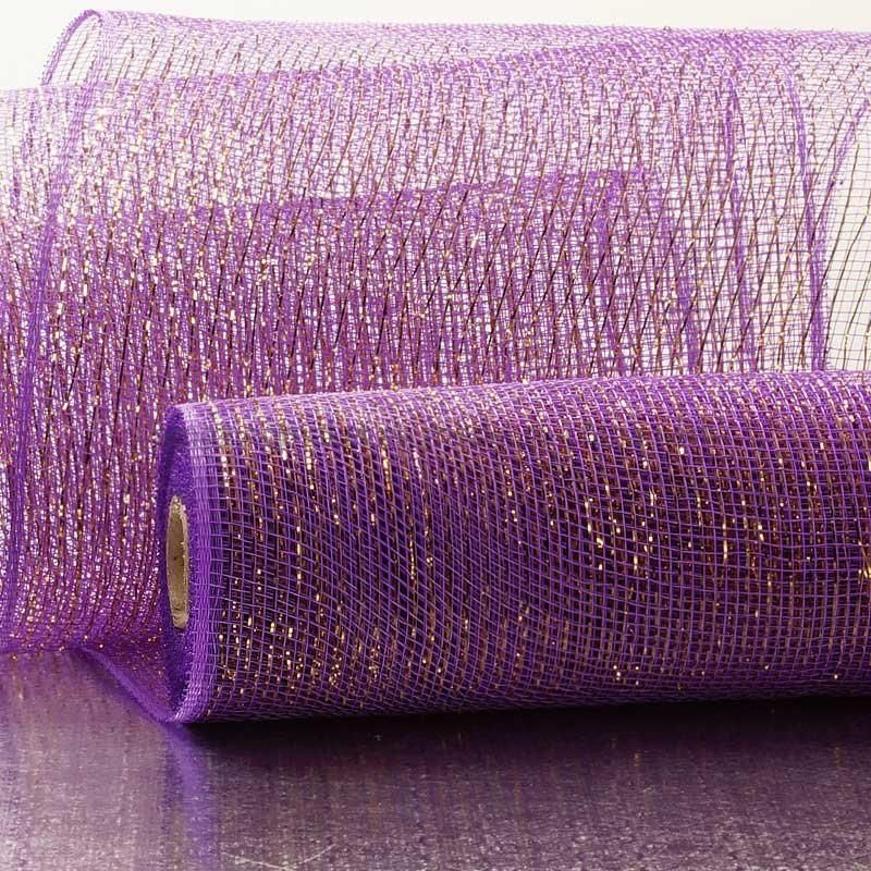Fashion Gold Thread Metallic 10′′ Deco Mesh Netting