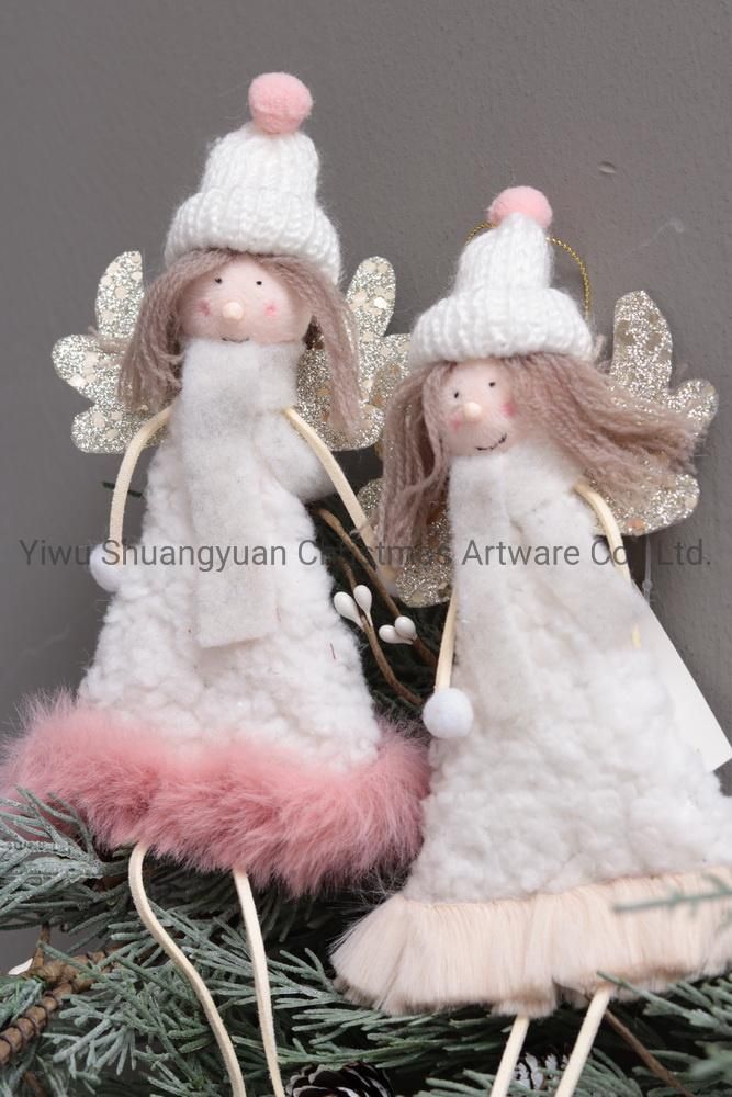New Design High Sales Christmas Angel Hanging Decor for Holiday Wedding Party Decoration Supplies Hook Ornament Craft Gifts