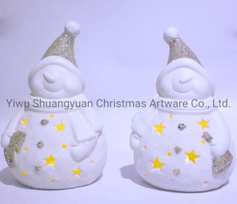 Christmas Ceramic for Holiday Wedding Party Decoration Supplies Hook Ornament Craft Gifts