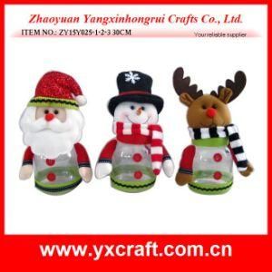 Christmas Decoration (ZY15Y025-1-2-3) Christmas Promotion Gift Item Jar